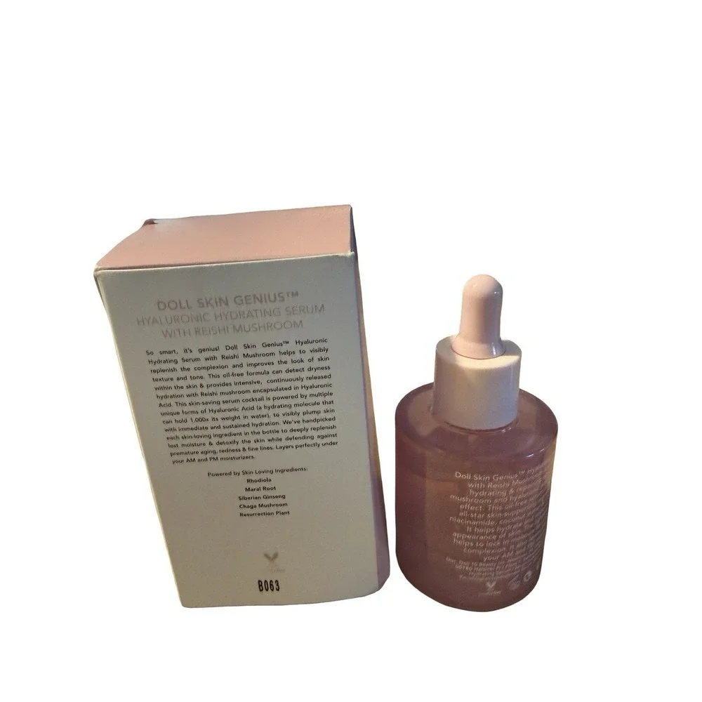 Doll 10 Skin Genius Hyaluronic Hydrating Serum with Reishi Mushroom 1 fl oz NIB